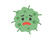 カビのキャラクターのアイコンの無料イラスト｜透過PNG・商用利用OK