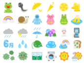 梅雨の30アイコンの無料イラストセット｜透過PNG・商用利用OK