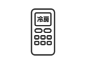 冷房のリモコンのアイコン（線画）の無料イラスト｜透過PNG・商用利用OK