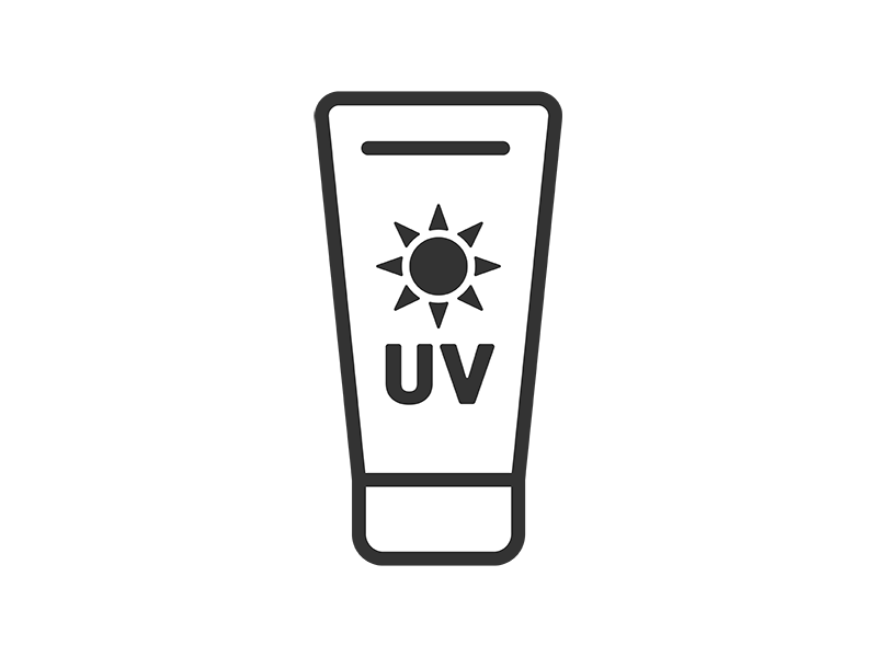 Free illustration of sunscreen cream icon (line drawing)