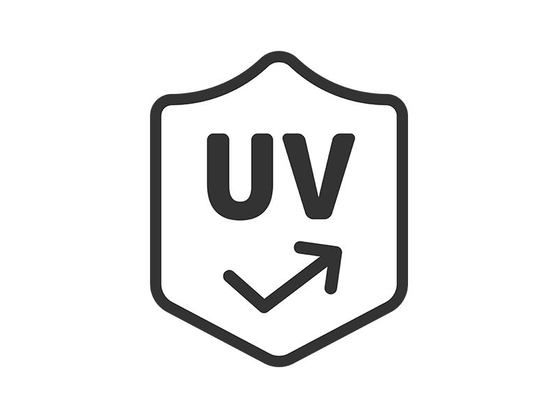 Free illustration of UV cut mark icon (line drawing)