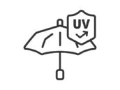 日傘のアイコン（線画）の無料イラスト｜透過PNG・商用利用OK