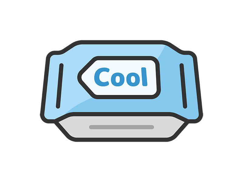 Free illustration of sweat sheet icon (line drawing color)