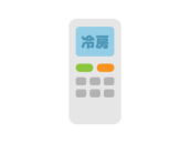 冷房のリモコンのアイコンの無料イラスト｜透過PNG・商用利用OK