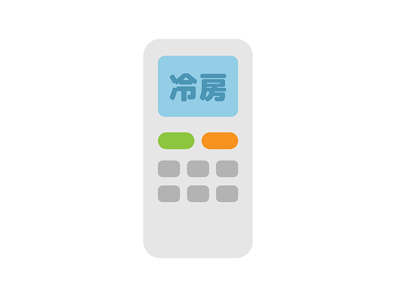 Free illustration of air conditioner remote control icon