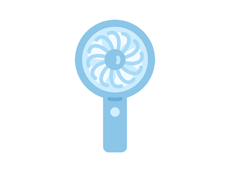 Free illustration of handy electric fan icon