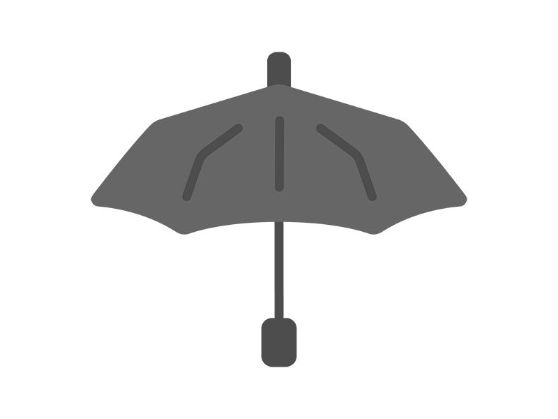 折りたたみ傘のアイコンの無料イラスト｜透過PNG・商用利用OK