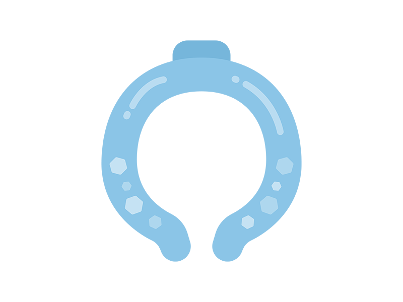 Free illustration of neck cooler icon