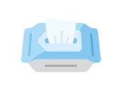 取り出した、汗ふきシートのアイコンの無料イラスト｜透過PNG・商用利用OK