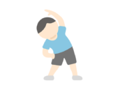体操をする男性のアイコンの無料イラスト｜透過PNG・商用利用OK