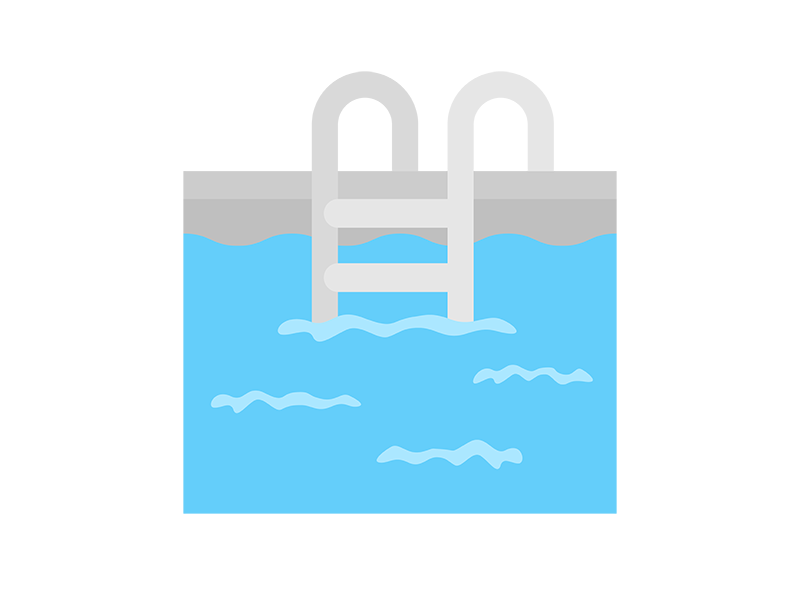 プールのアイコンの無料イラスト｜透過PNG・商用利用OK
