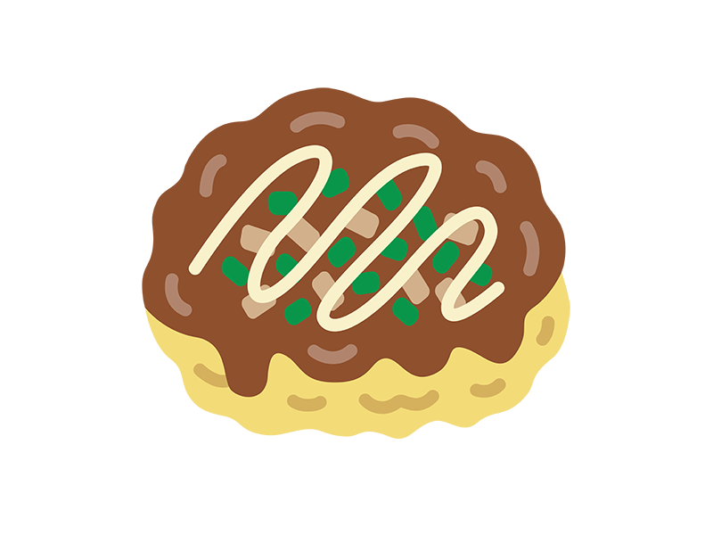 お好み焼きのアイコンの無料イラスト｜透過PNG・商用利用OK