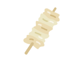 焼き鳥のナンコツのアイコンの無料イラスト｜透過PNG・商用利用OK