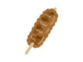 焼き鳥のつくねのアイコンの無料イラスト｜透過PNG・商用利用OK