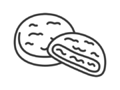 シャーピンの断面のアイコン（線画）の無料イラスト｜透過PNG・商用利用OK