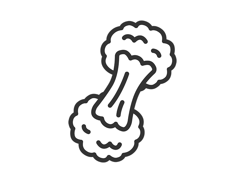チーズボールのアイコン（線画）の無料イラスト｜透過PNG・商用利用OK