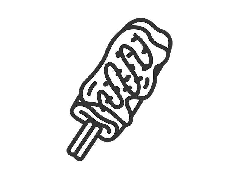 はしまきのアイコン（線画）の無料イラスト｜透過PNG・商用利用OK