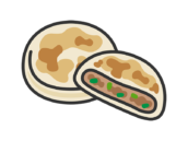 シャーピンの断面のアイコン（線画カラー）の無料イラスト｜透過PNG・商用利用OK