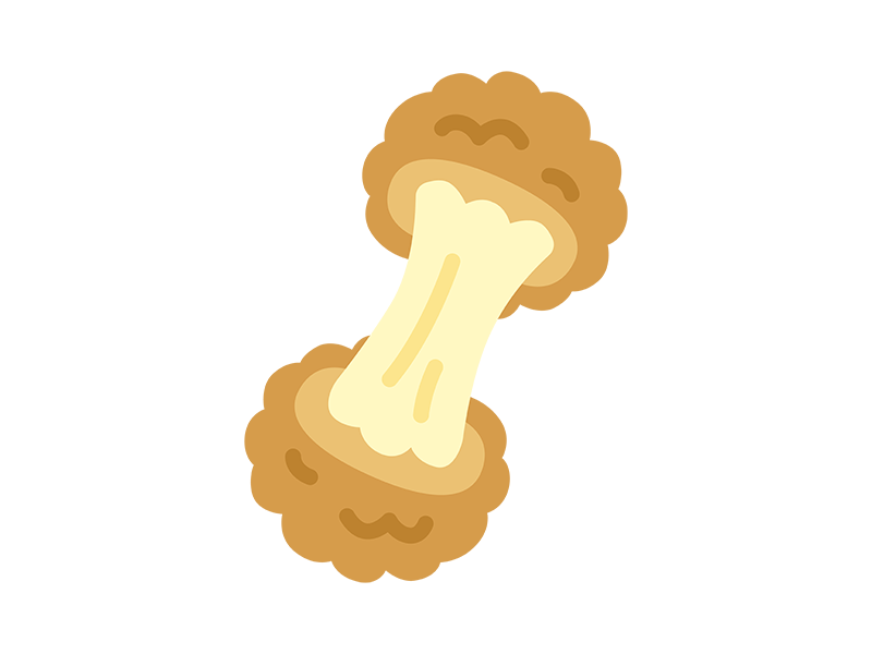 チーズボールのアイコンの無料イラスト｜透過PNG・商用利用OK
