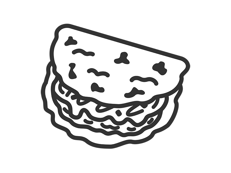 たこせんのアイコン（線画）の無料イラスト｜透過PNG・商用利用OK