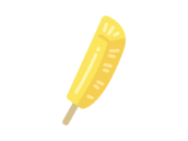 冷やしパイン串のアイコンの無料イラスト｜透過PNG・商用利用OK