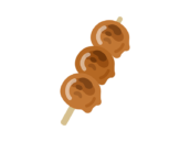 みたらし団子串のアイコンの無料イラスト｜透過PNG・商用利用OK