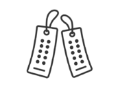 七夕の短冊のアイコン（線画）の無料イラスト｜透過PNG・商用利用OK