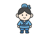 彦星のキャラクターのアイコン（線画カラー）の無料イラスト｜透過PNG・商用利用OK