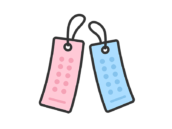 七夕の短冊のアイコン（線画カラー）の無料イラスト｜透過PNG・商用利用OK
