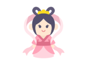 織姫のキャラクターのアイコンの無料イラスト｜透過PNG・商用利用OK