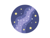 天の川のアイコンの無料イラスト｜透過PNG・商用利用OK