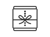 お中元のアイコン（線画）の無料イラスト｜透過PNG・商用利用OK