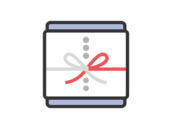 お中元のアイコン（線画カラー）の無料イラスト｜透過PNG・商用利用OK