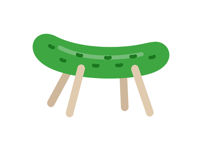 お盆の精霊馬のアイコンの無料イラスト｜透過PNG・商用利用OK