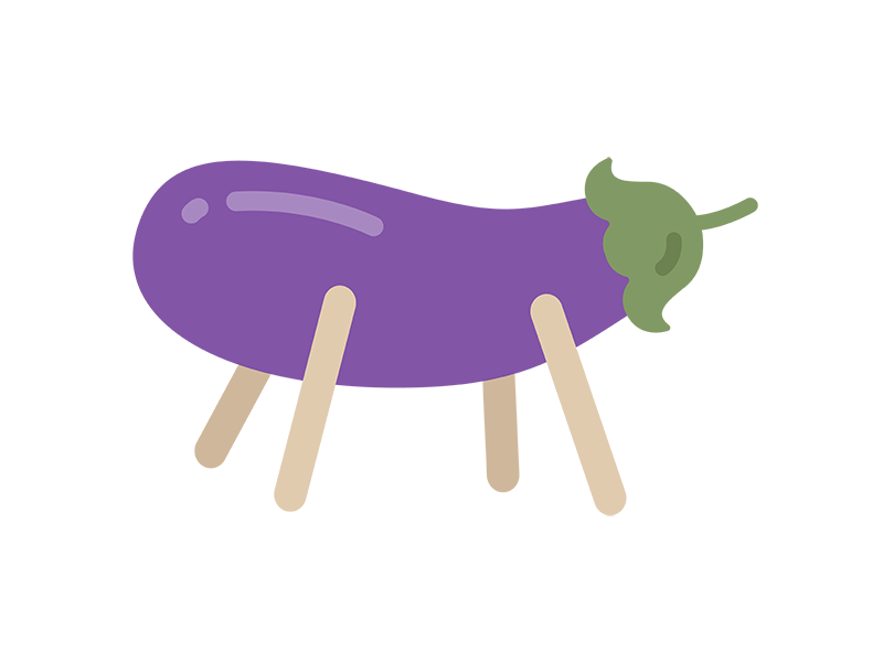 お盆の精霊牛のアイコンの無料イラスト｜透過PNG・商用利用OK