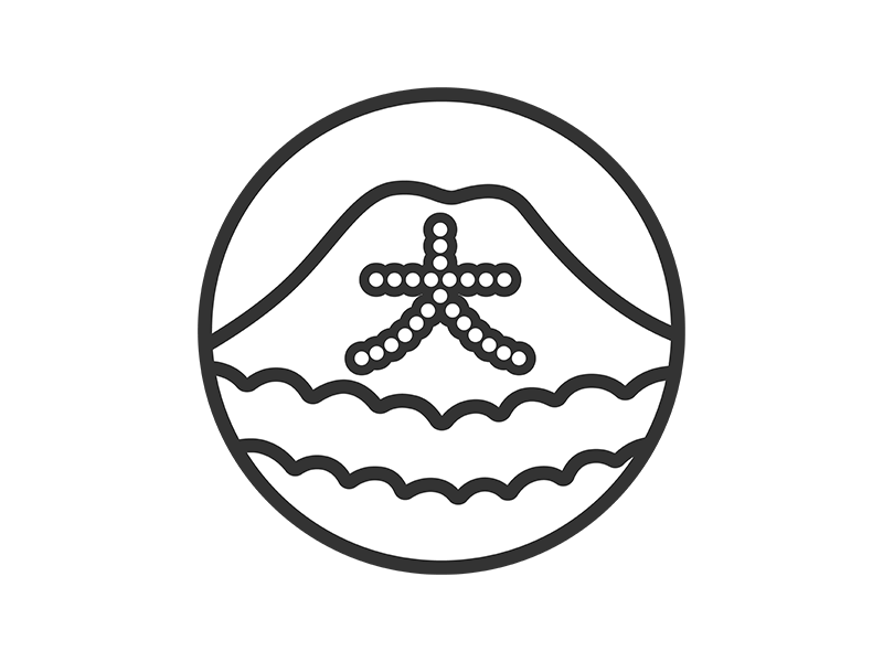 お盆の送り火（大文字）のアイコン（線画）の無料イラスト｜透過PNG・商用利用OK