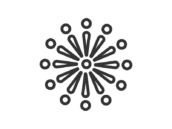 花火のアイコン（線画）の無料イラスト｜透過PNG・商用利用OK
