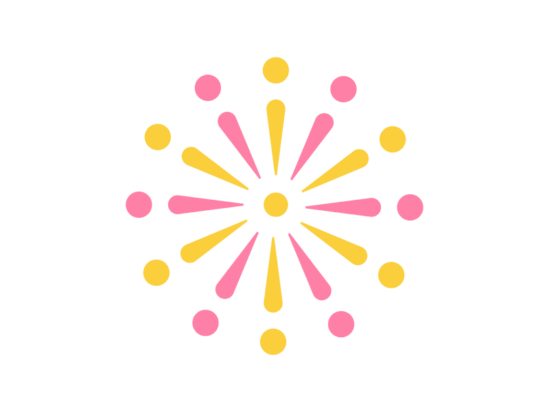 花火のアイコンの無料イラスト｜透過PNG・商用利用OK