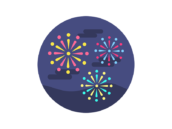 打ち上げ花火のアイコンの無料イラスト｜透過PNG・商用利用OK