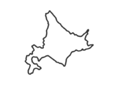 北海道の地図（線画）の無料イラスト｜透過PNG・商用利用OK