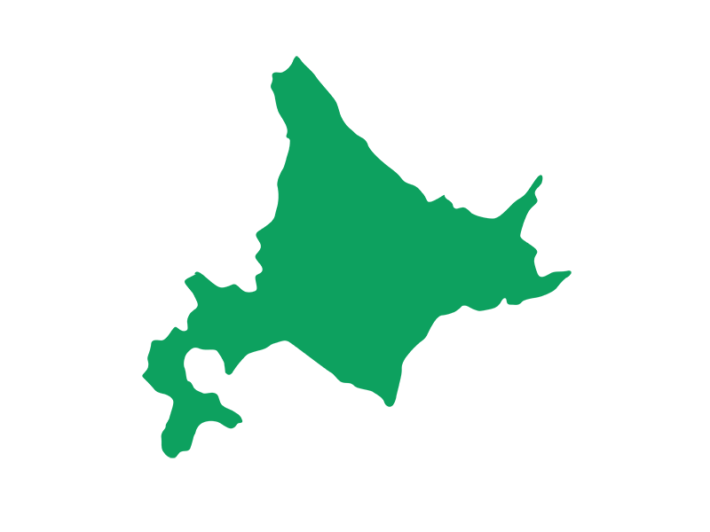 北海道の地図の無料イラスト｜透過PNG・商用利用OK