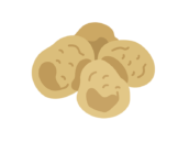 新鮮なジャガイモの無料イラスト｜透過PNG・商用利用OK