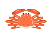 ズワイガニの無料イラスト｜透過PNG・商用利用OK